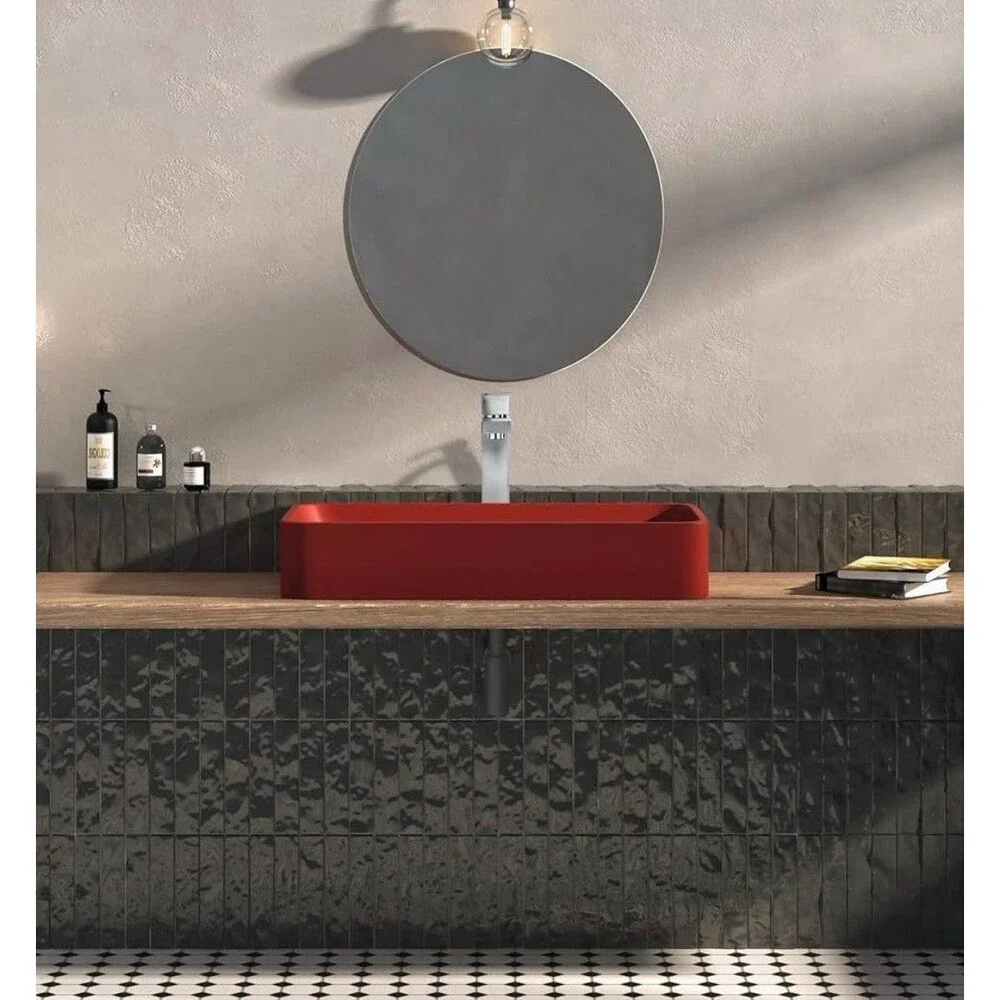 Etica Sink Facuet Single Handle Morden Tall Bathroom Sink Faucet